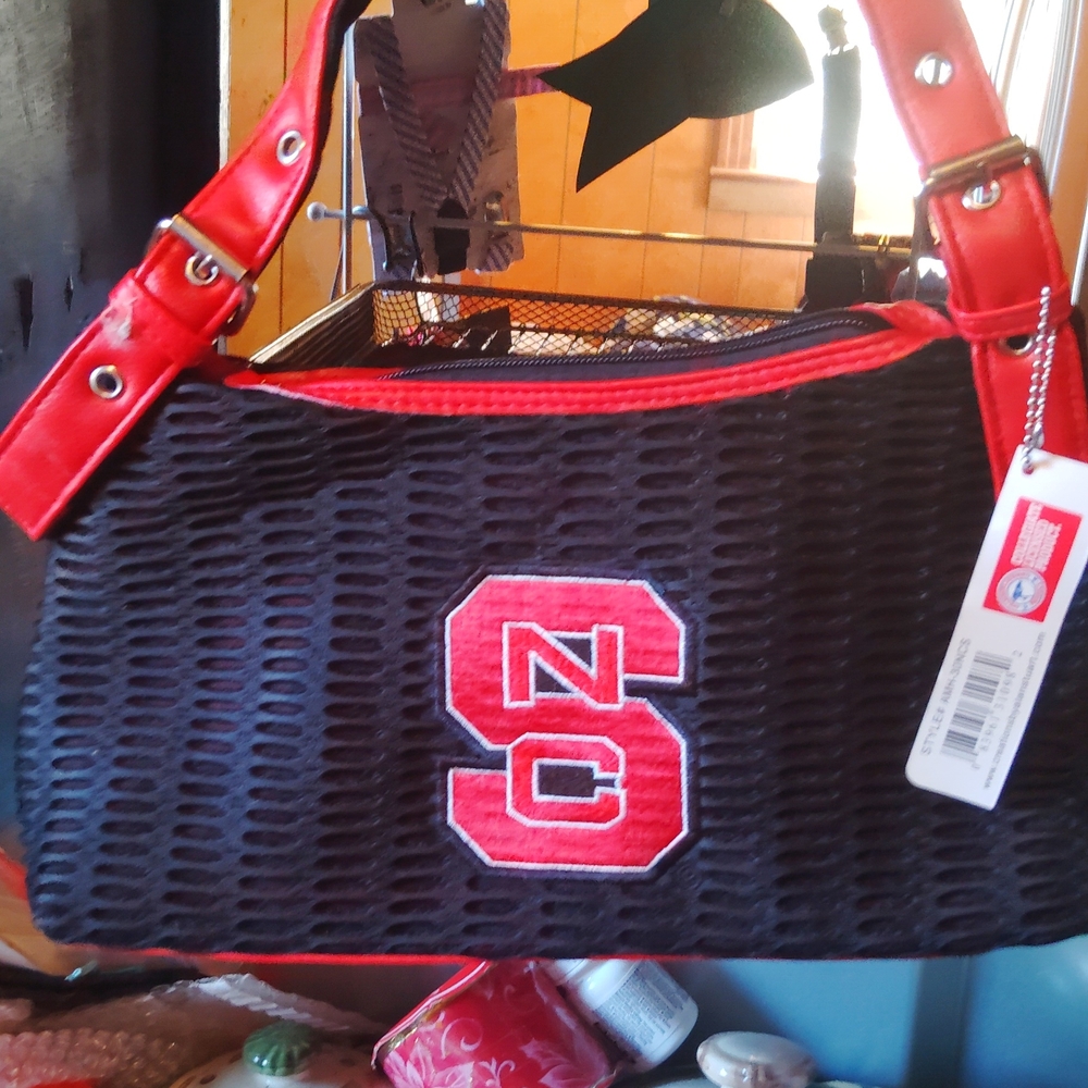 NC State Black and Red Women's Bag